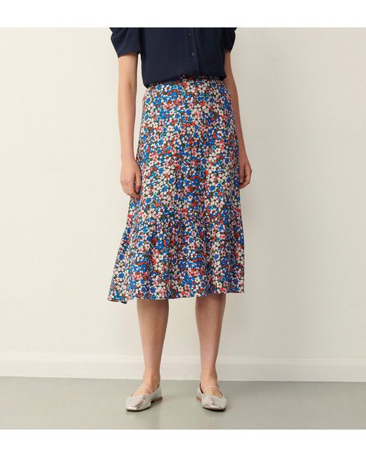 Finery London Blue Jasmin Skirt