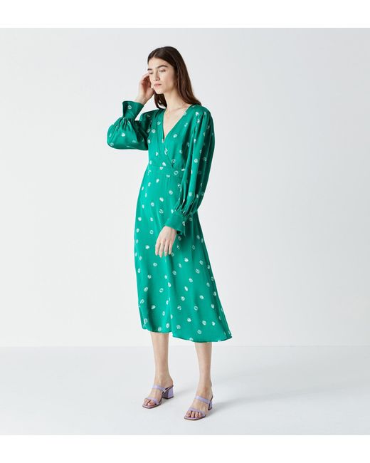 Finery London Green Shiloh Printed Dress