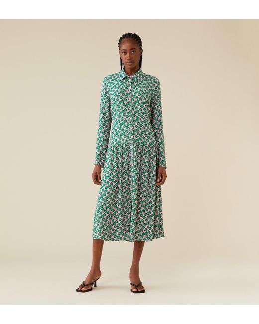 Women's Green Misha Midi Dress