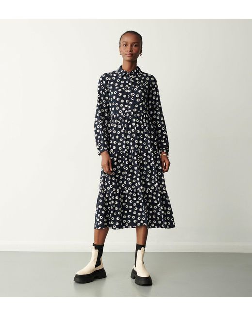 Finery London Black Kalia Midi Dress