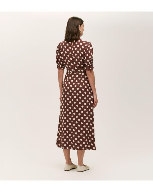Finery London Multicolor Mela Polka Dot Midi Dress