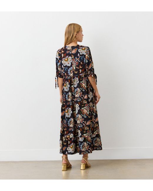 Finery London Multicolor Gwen Midi Smock Dress