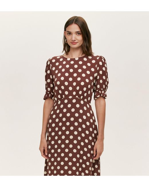 Finery London Multicolor Mela Polka Dot Midi Dress