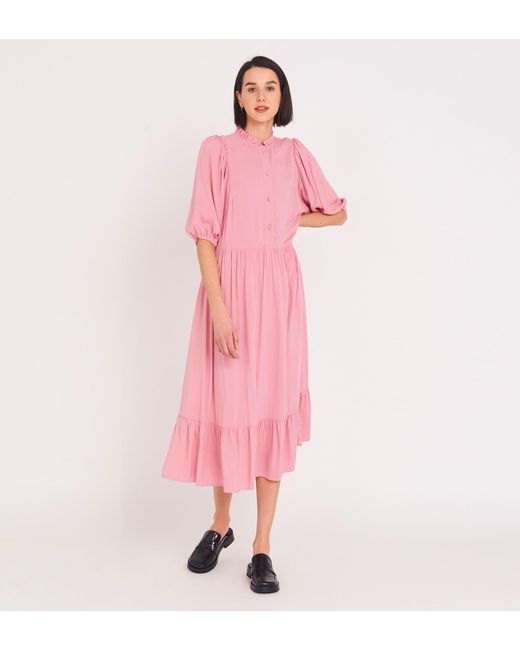 Women's Pink Kyra Midi Dress