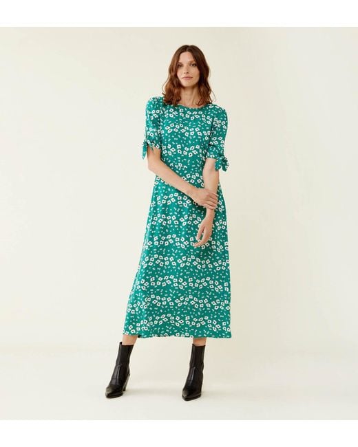 Finery London Green Caley Midi Dress