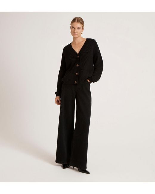 Finery London Black Estella Knitted Cardigan