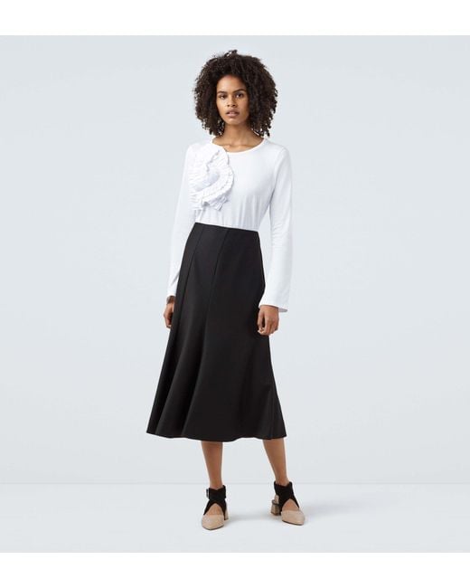 Finery London White Baroda Panelled Skirt