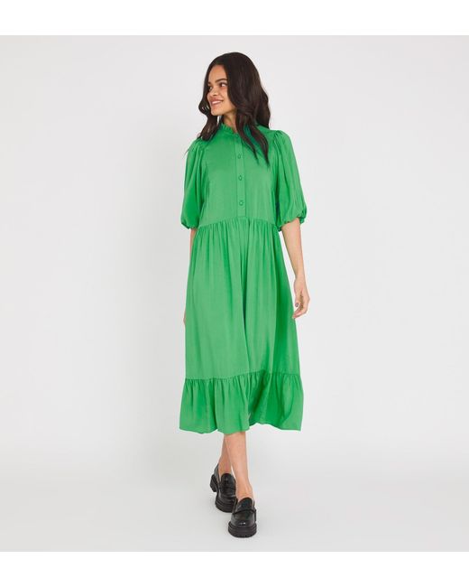Women's Green Kyra Midi Dress
