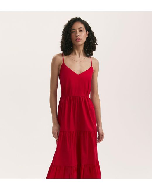Finery London Emmie Cotton Midi Tiered Dress