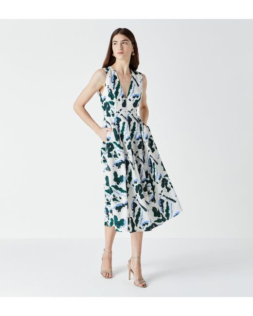Finery London Blue Henslowe Printed Dress