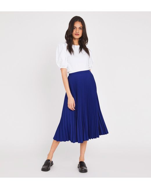 Finery London Blue Lottie Skirt