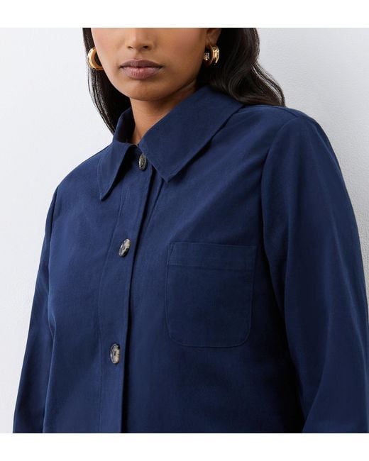 Finery UK Blue Grayson Cotton Jacket
