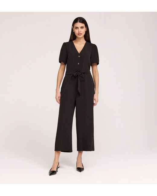 Finery London Black Uma Crepe Jumpsuit