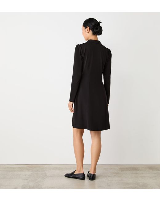 Finery London Black Bethany Ponte Jersey Midi Dress