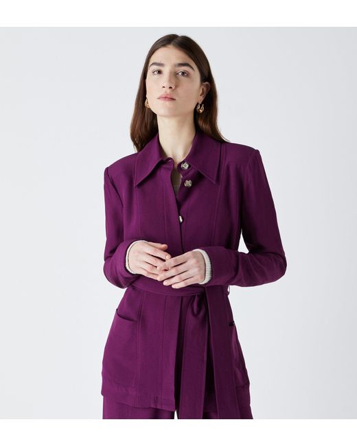 Finery UK Purple Rowley Jacket