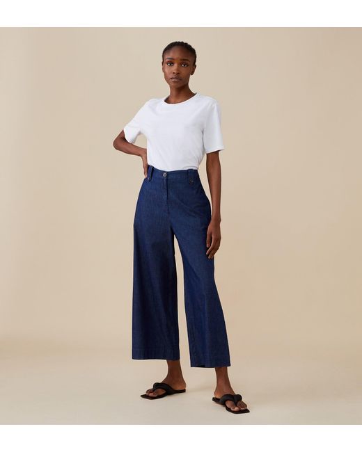 Finery London Blue Alice Trousers