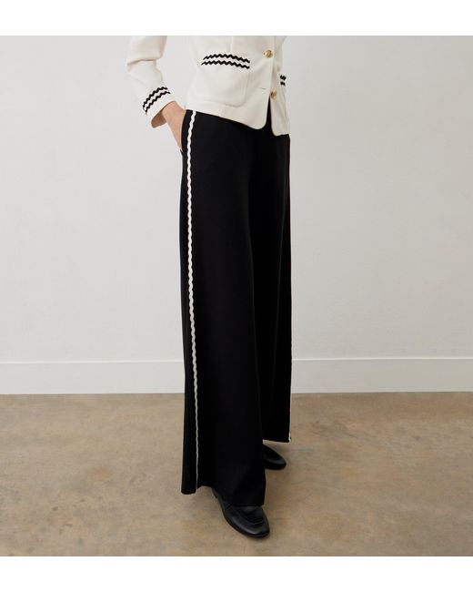 Finery London White Courtney Ponte Jersey Trousers