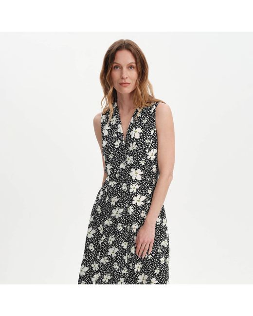 Finery London Multicolor Beatrice Sleeveless Midi Shirt Dress