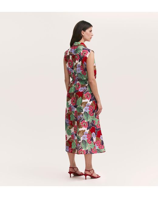 Finery London Pink Alida Sleeveless Midi Dress