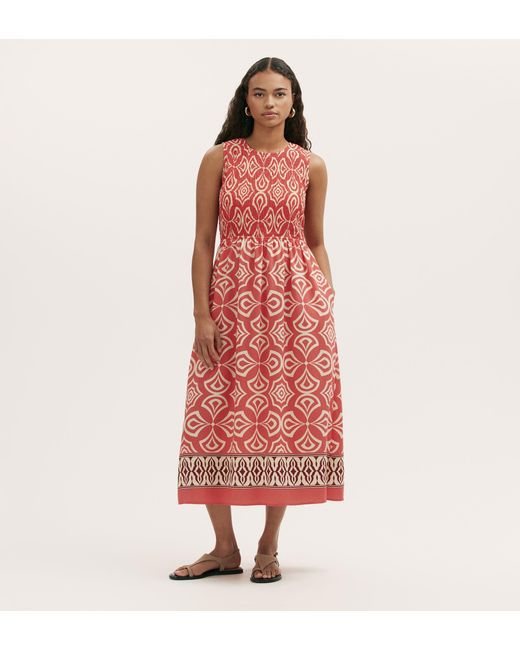 Finery London Red Skylar Midi Dress