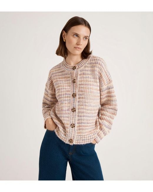 Finery London Blue Whitney Knitted Cardigan