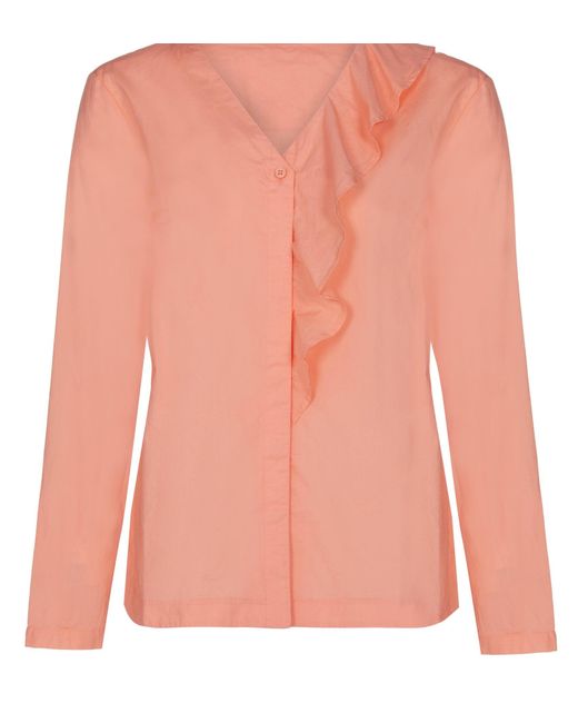 Finery London Pink Sadie Frill Detail Soft Blouse