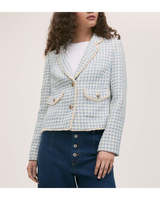 Finery London Gray Rochelle Tweed Jacket
