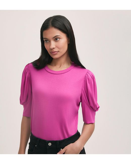 Finery London Pink Oriel Jersey T-Shirt