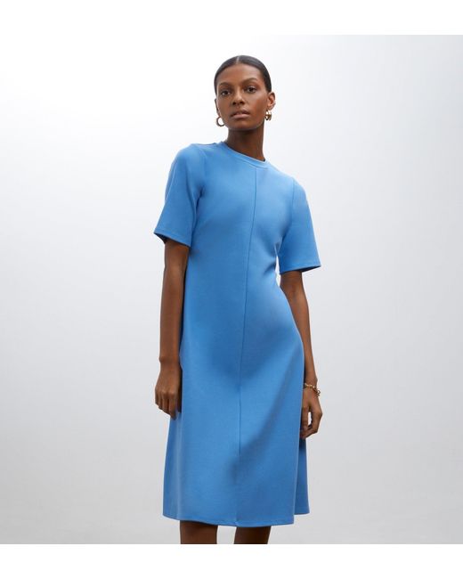 Finery London Blue Ioana Ponte Jersey Dress