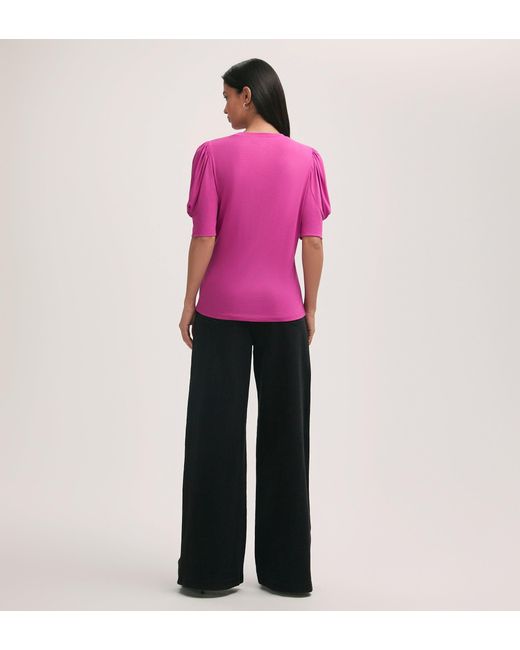 Finery London Pink Oriel Jersey T-Shirt