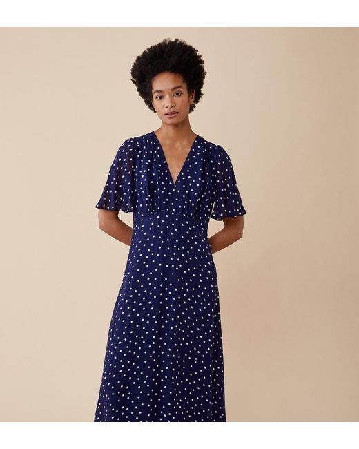 Finery London Blue Carolina Dress