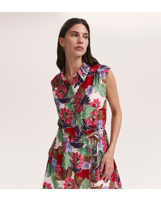 Finery London Pink Alida Sleeveless Midi Dress