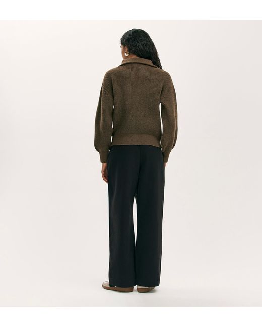 Finery London Green Maddy Knitted Jumper