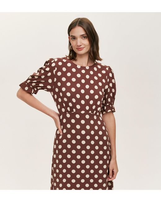 Finery London Multicolor Mela Polka Dot Midi Dress