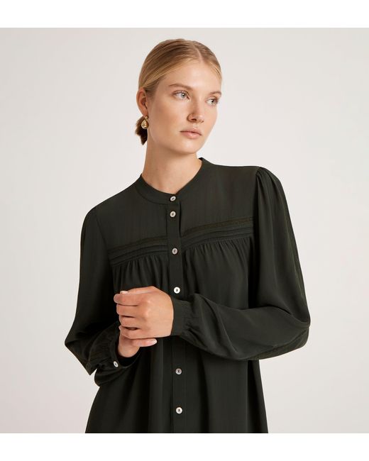 Finery London Black Beccy Crepe Short Dress