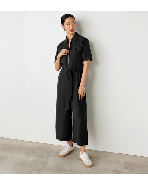 Finery London Black Marie Utility Jumpsuit