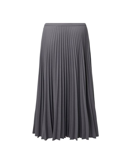 Finery London Blue Lottie Midi Skirt