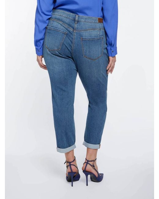 Jeans zaffiro slim girl fit di FIORELLA RUBINO in Blue