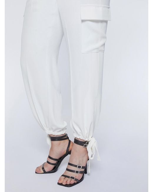 Pantaloni cargo bianchi di FIORELLA RUBINO in White