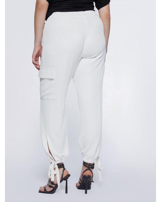 Pantaloni cargo bianchi di FIORELLA RUBINO in White