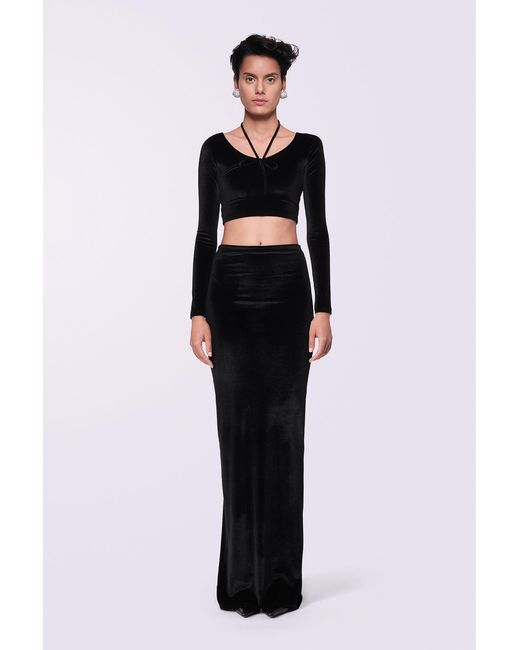Fiorucci Multicolor Velour Halter Top