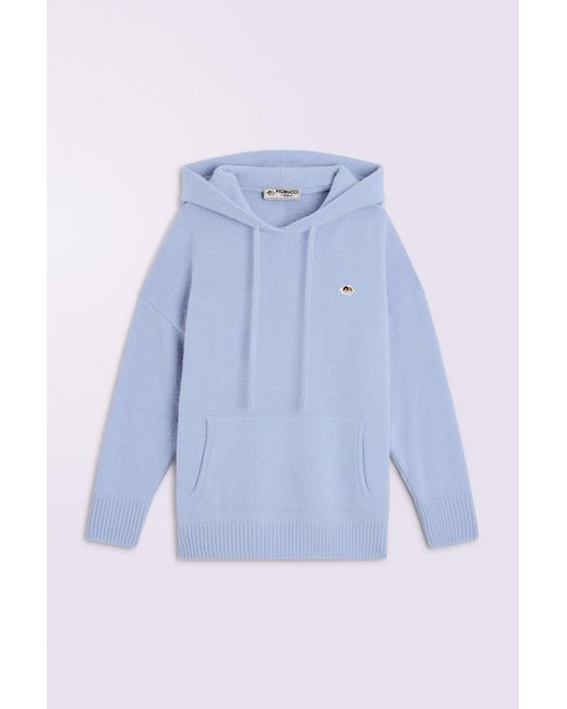 Fiorucci Blue Angels Patch Knit Hoodie Light