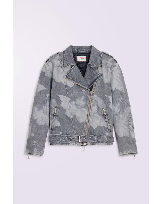 Fiorucci Gray Angels Denim Jacket