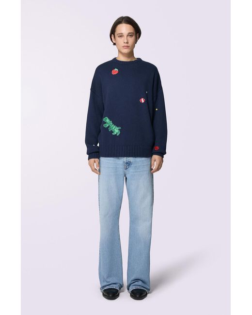 Fiorucci Blue Wide Fit Jeans Light for men