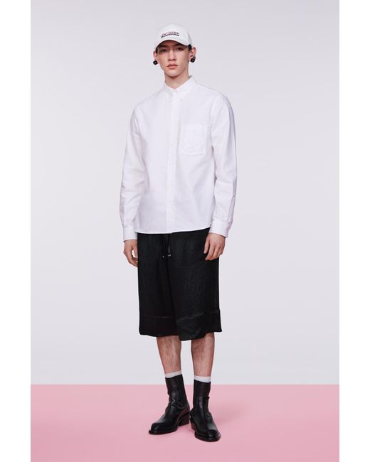 Fiorucci White Embroidered Angels Shirt for men