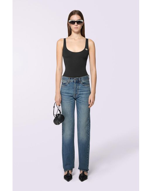 Fiorucci Blue Straight Fit Jeans Mid