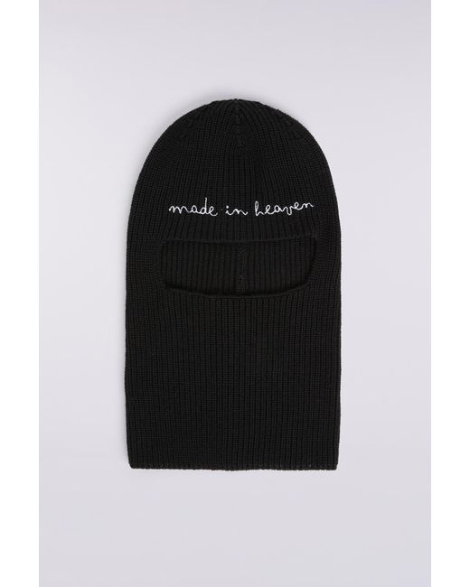 Fiorucci Black Embroidered Balaklava