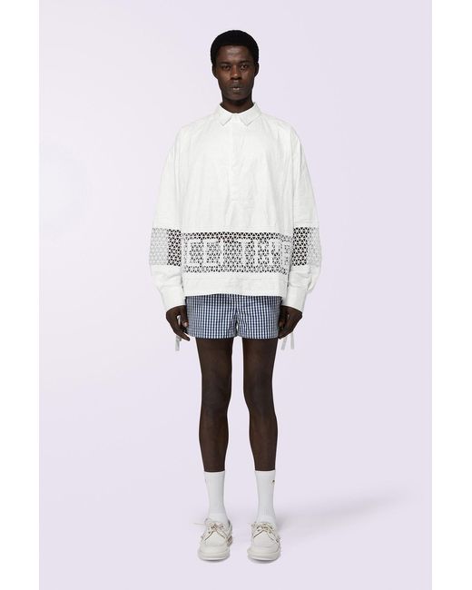 Fiorucci White Logo Lace Shirt for men
