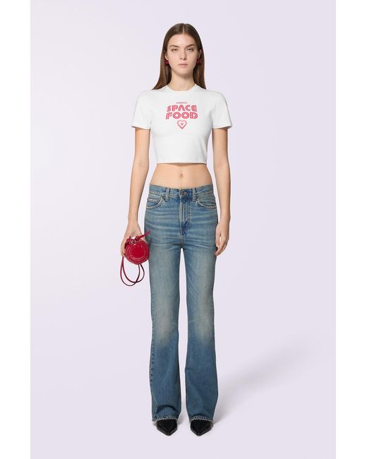 Fiorucci Blue Space Food Crop T-Shirt