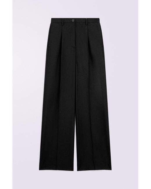 Fiorucci Black Tailored Wide Leg Trousers